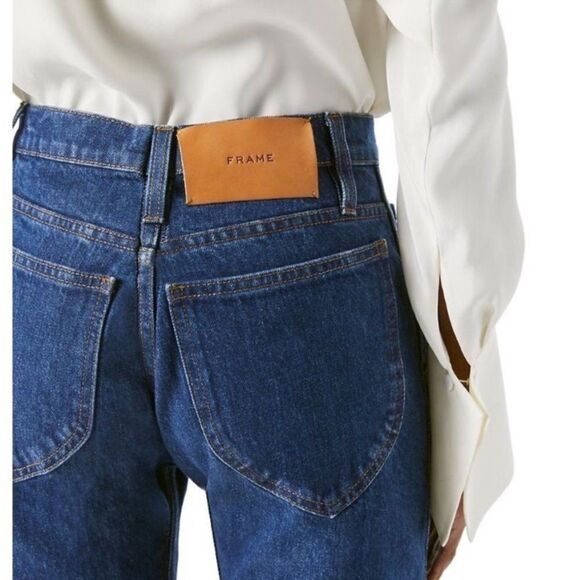 NWT Frame Le Italien True Straight Jeans Vintage Blue Size 31 - Picture 8 of 13